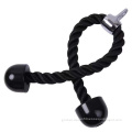 Glue Coating Fitness Equipment Accessories  gym single and double grip nylon triceps rope Supplier